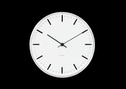 Arne Jacobsen City Hall Vægur Ø21 cm hvid/sort | Køb her