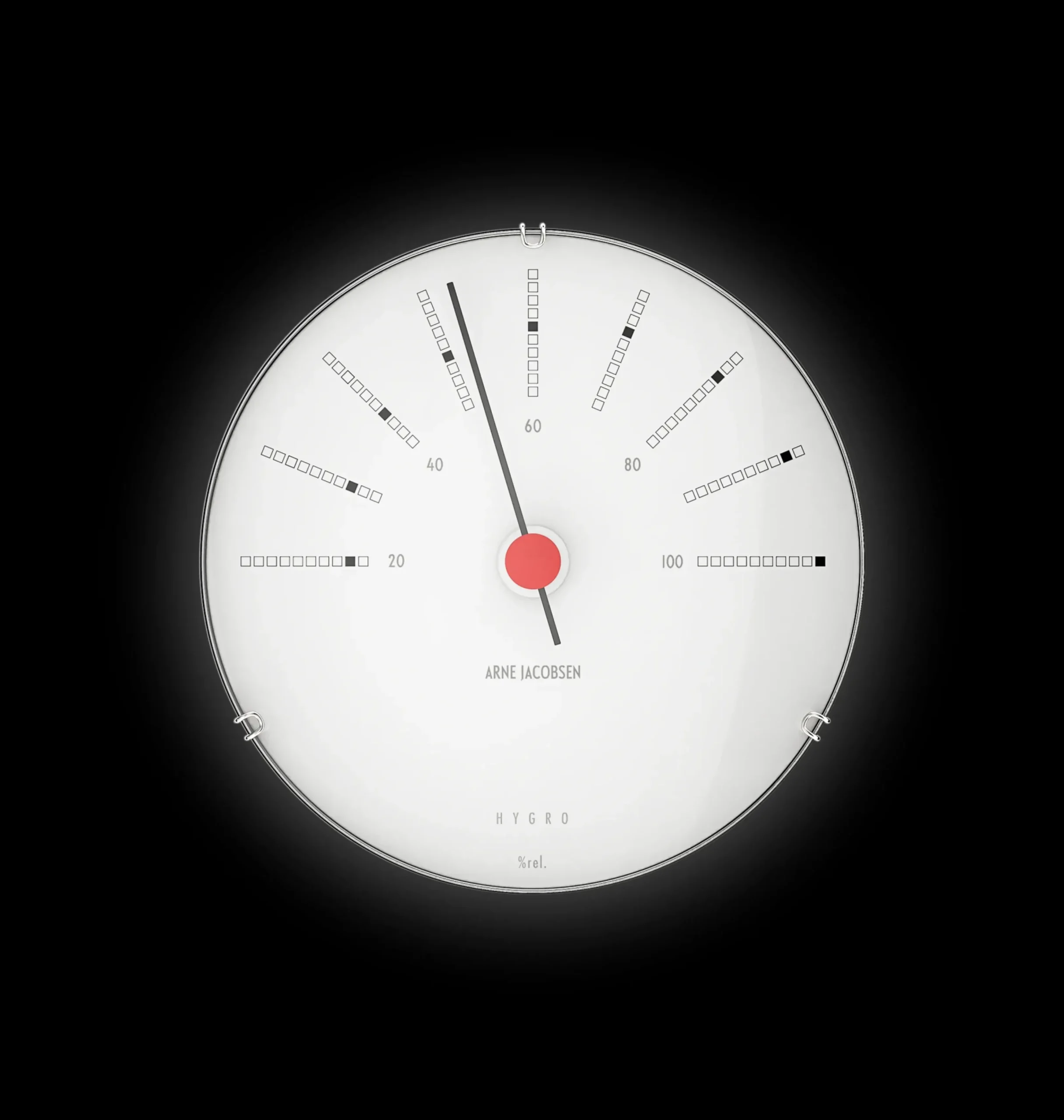 Arne Jacobsen Clocks Hygrometer Ø12 cm i hvid | Køb her