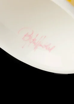 Bjørn Wiinblad Eva Fyrfadsstage Ø6.5 cm gul/lavendel 2 stk.
