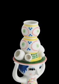 Bjørn Wiinblad Lady with hat Lysestage H16 cm pink | Køb nu