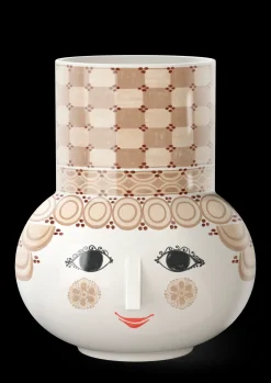 Bjørn Wiinblad Vase H35 cm i sand fra serien Olga | Køb her