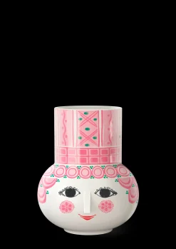 Bjørn Wiinblad Vase H15 cm i rosa fra serien Olga | Køb her