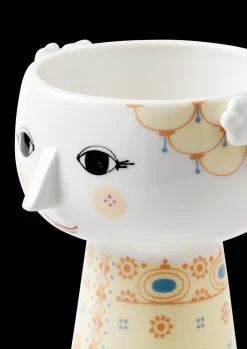 Bjørn Wiinblad Vase H15 cm i gul fra serien Eva | Køb her