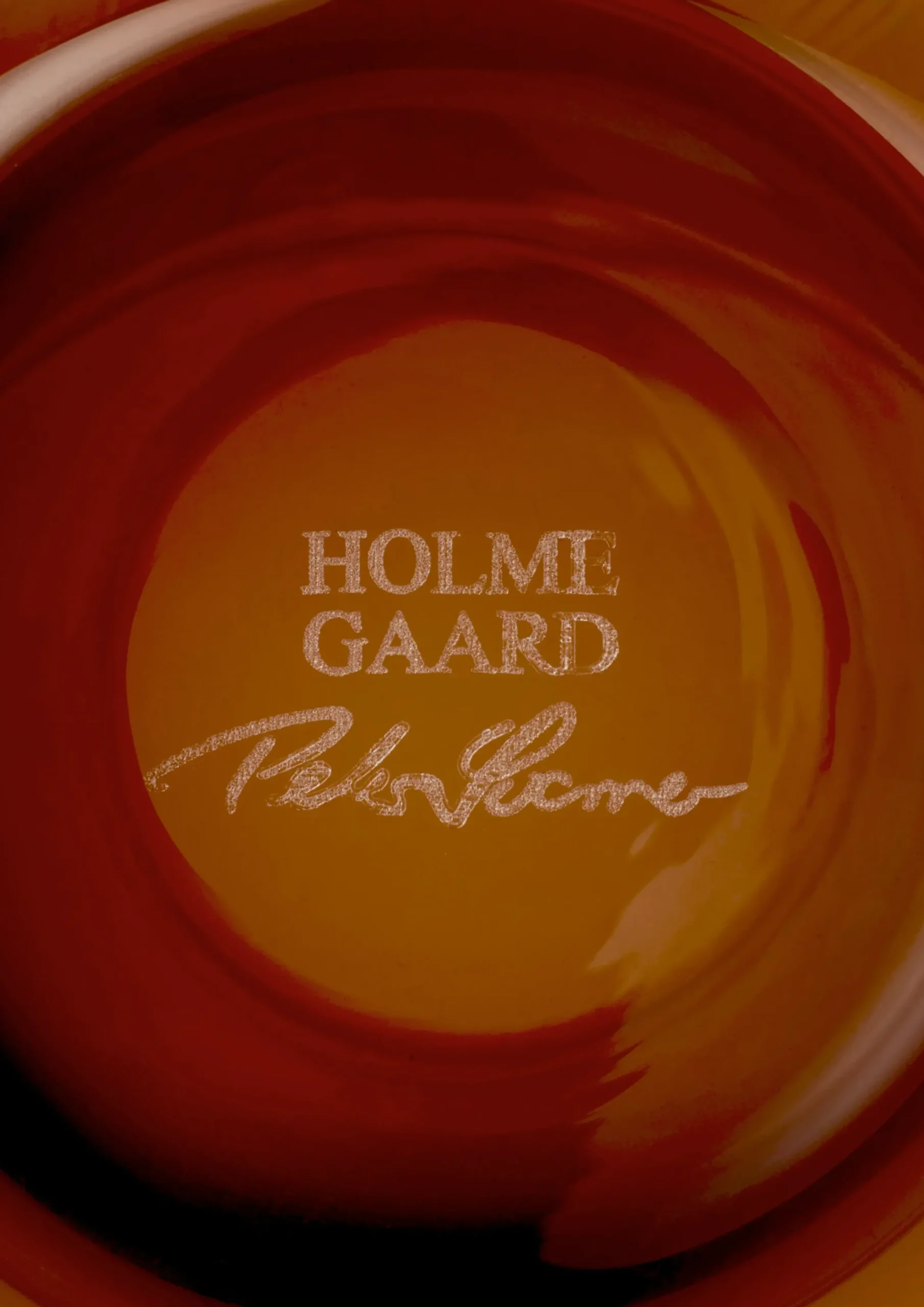 Holmegaard Calabas Duo Vase H21 burgundy/amber | Køb her