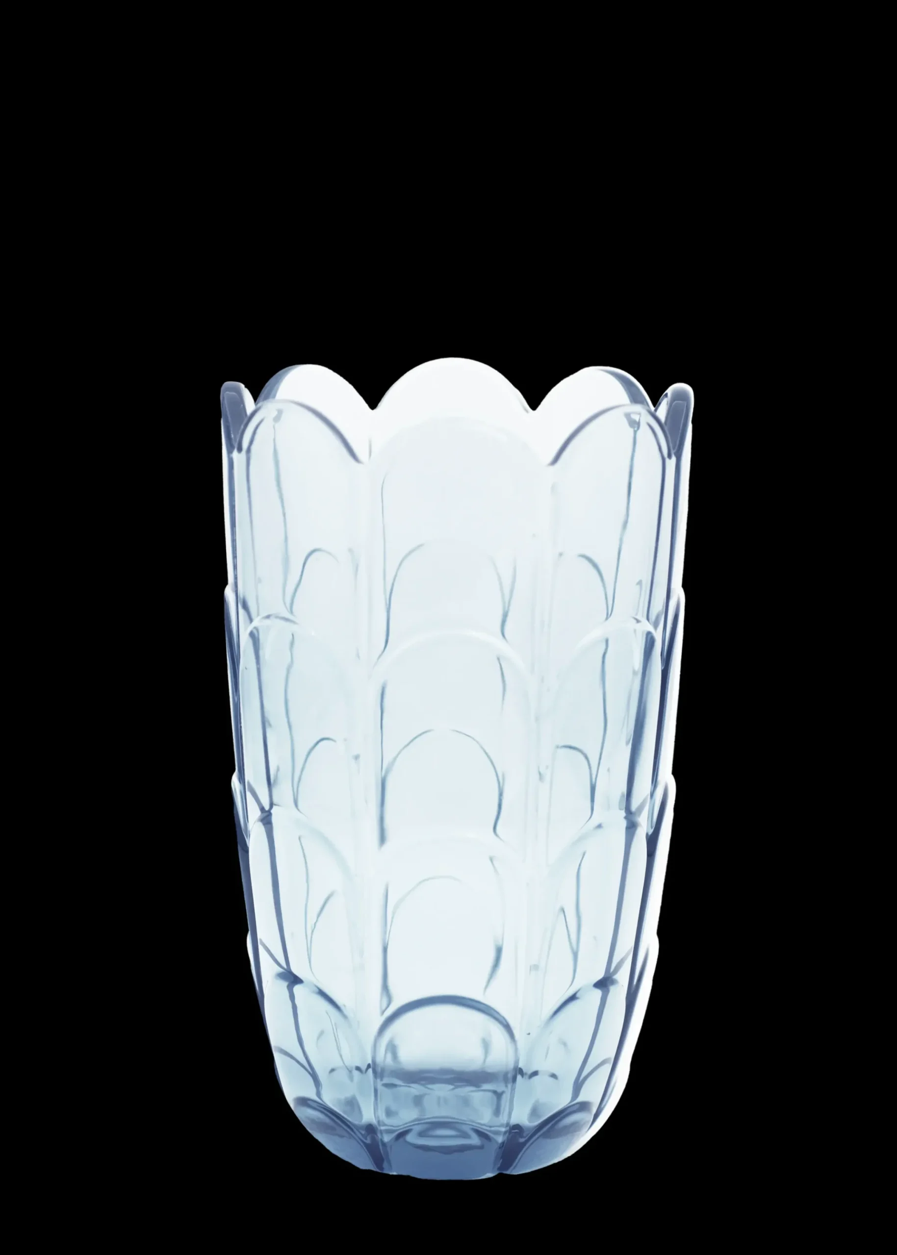 Holmegaard Lily Vase H19 cm blue iris | Køb hos os