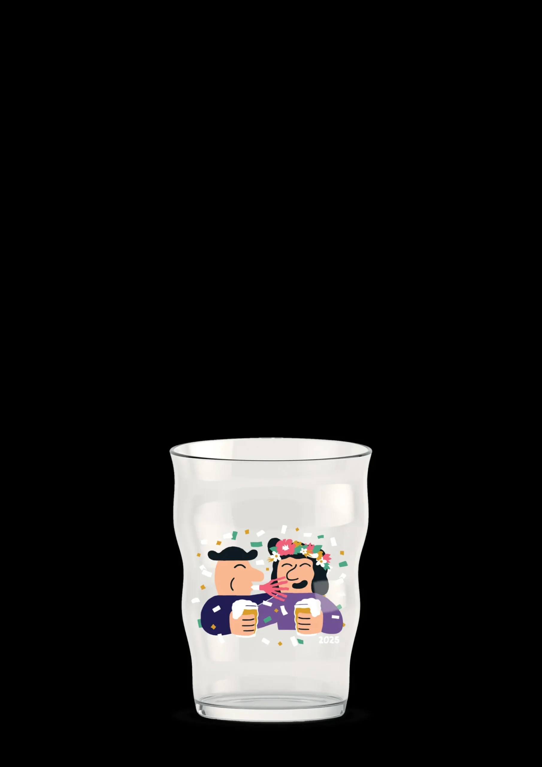 Holmegaard Mikkeller Pint Ølglas 2025 40 cl klar m. deko