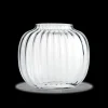 Holmegaard Oval Vase H17.5 cm i klar fra serien Primula