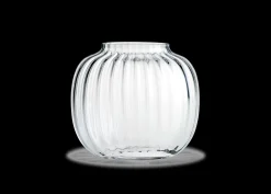 Holmegaard Oval Vase H17.5 cm i klar fra serien Primula