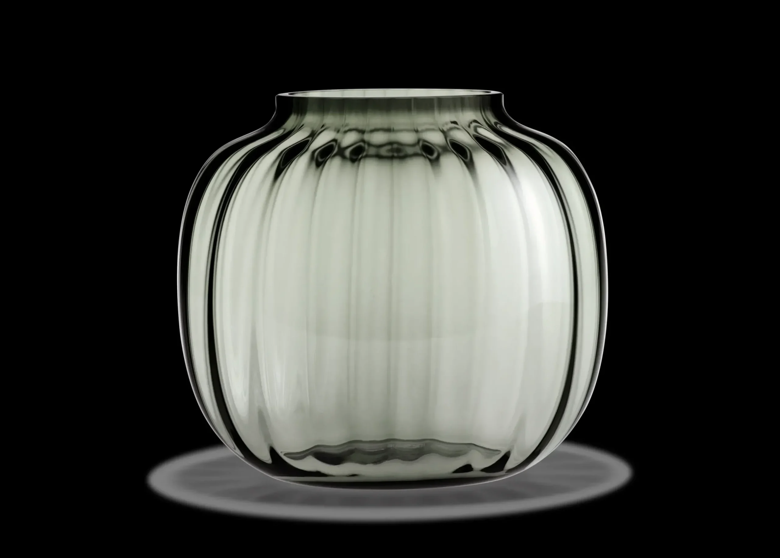Holmegaard Primula Oval Vase H17.5 smoke | Køb her