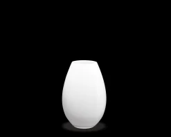 Holmegaard Vase H20.5 cm i hvid fra serien Cocoon | Køb her