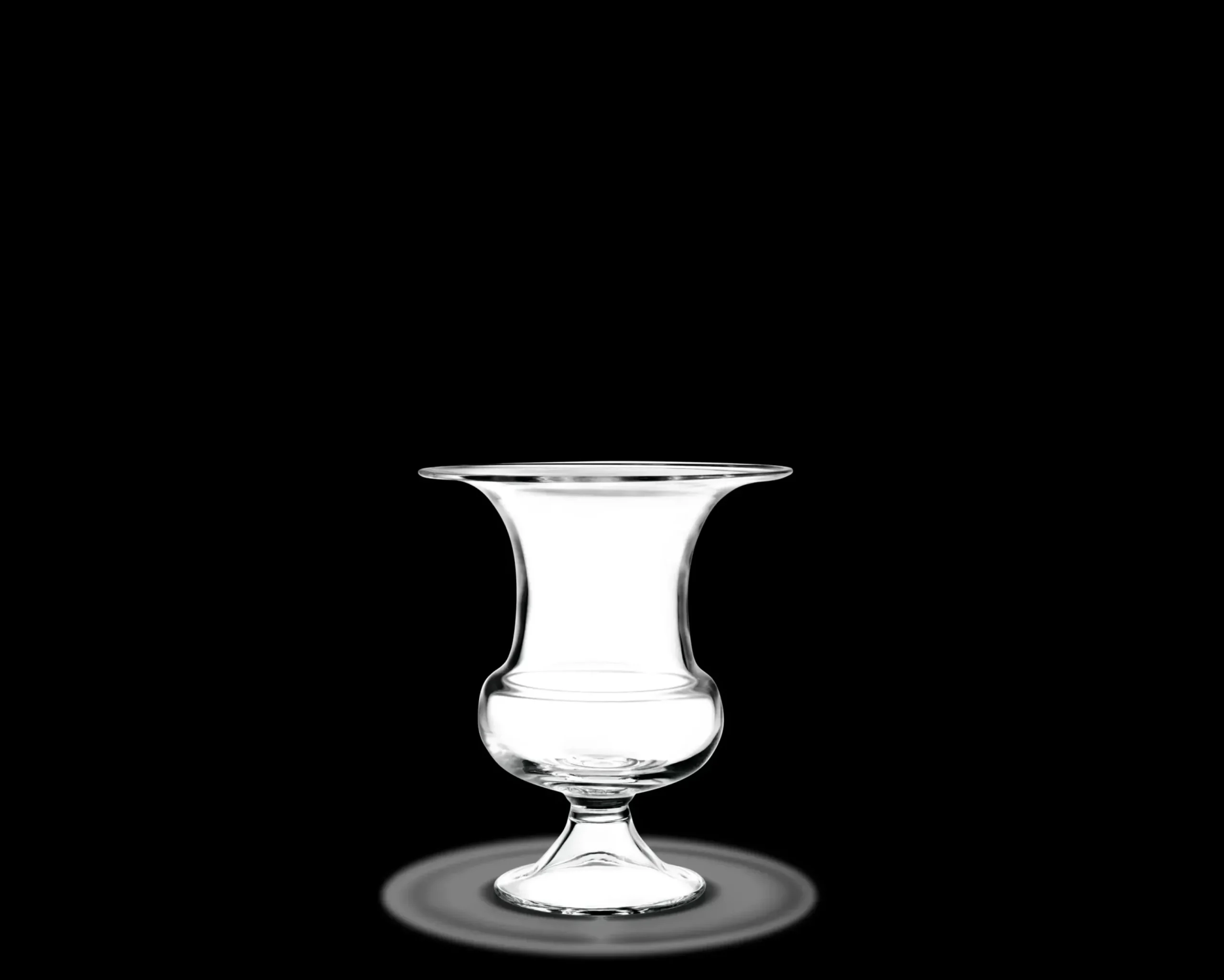 Holmegaard Vase H24 cm i klar fra serien Old English
