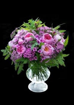 Holmegaard Vase H24 cm i klar fra serien Old English