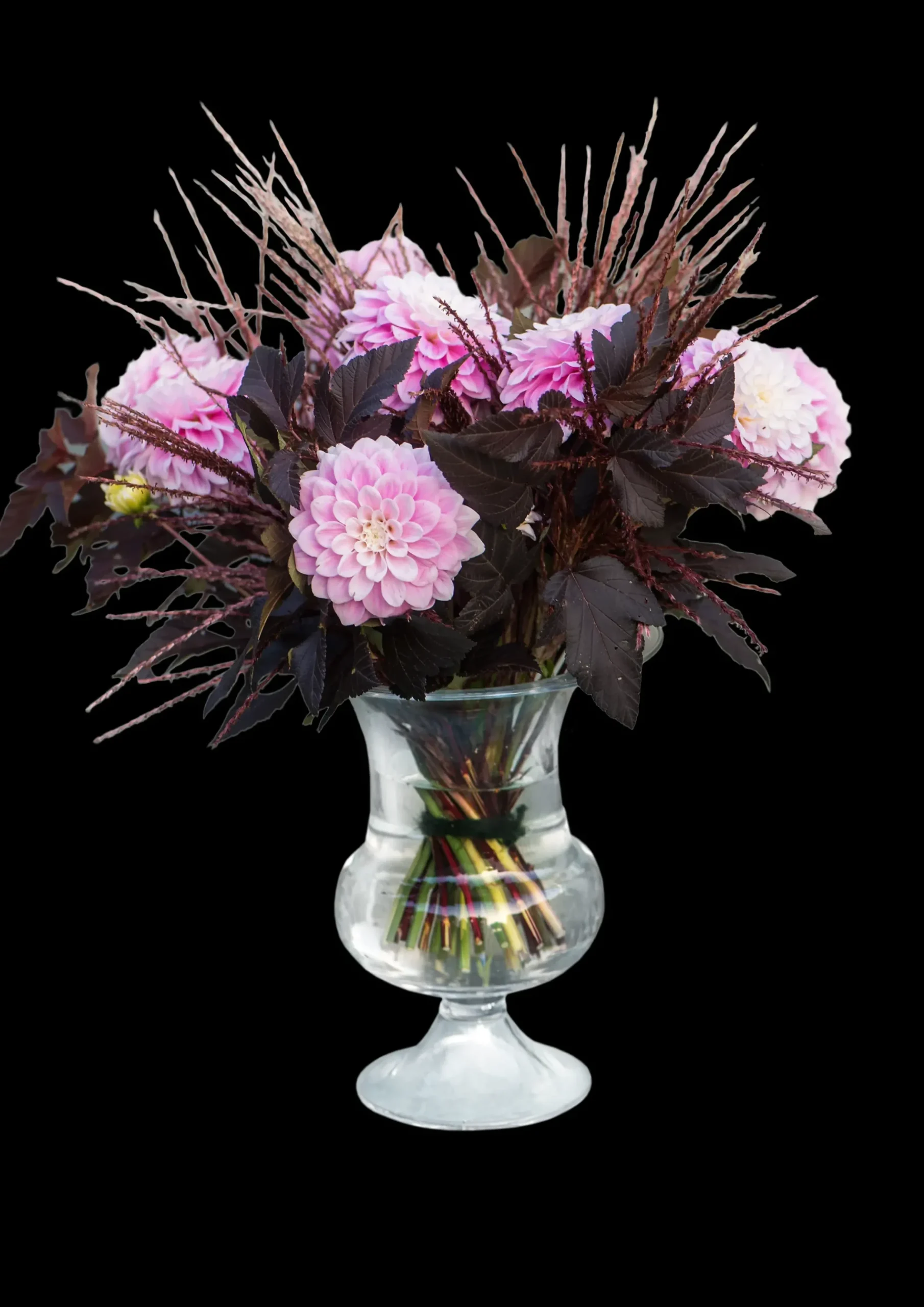 Holmegaard Vase H24 cm i klar fra serien Old English