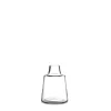 Holmegaard Vase kort hals H12 cm i klar fra serien Flora