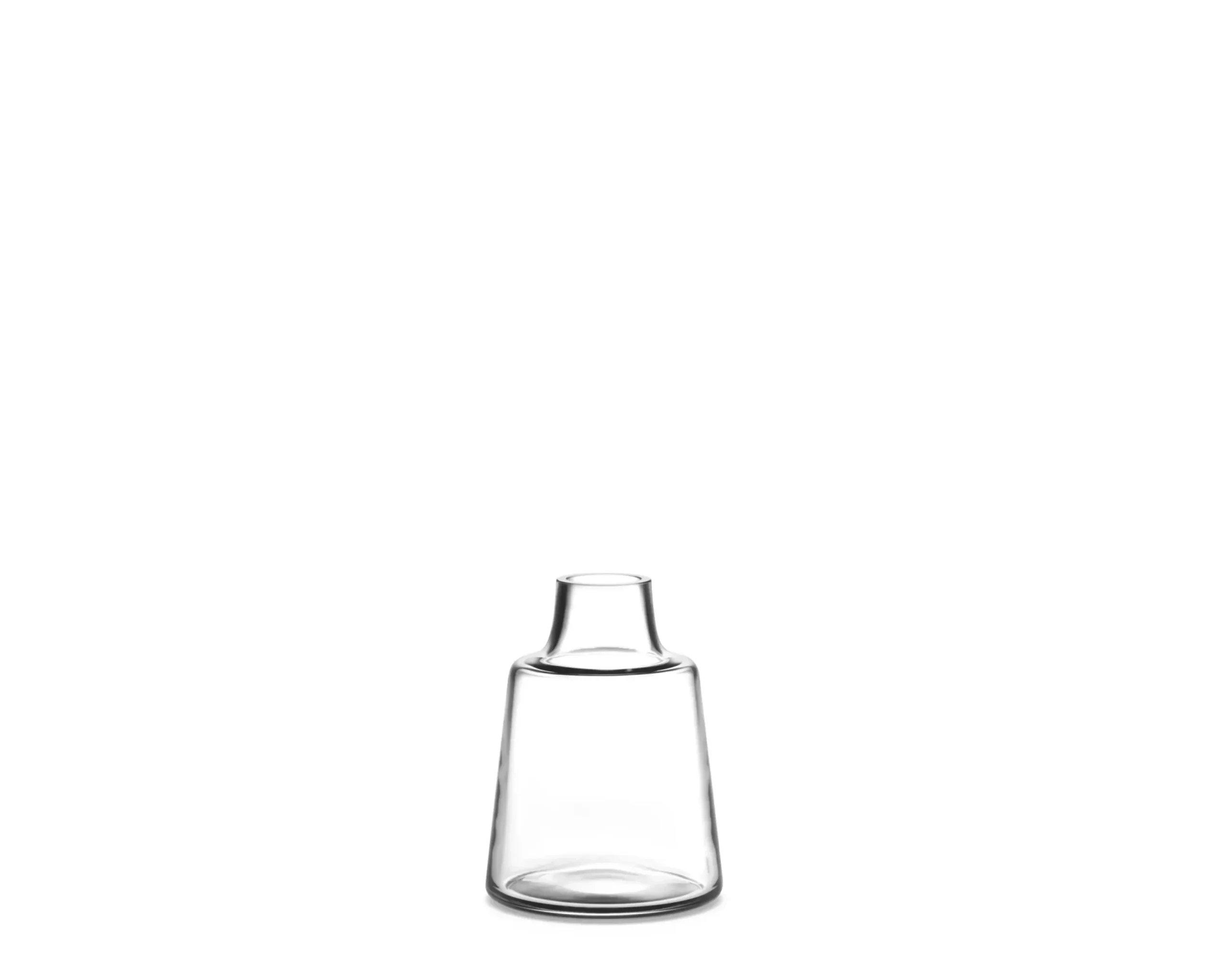 Holmegaard Vase kort hals H12 cm i klar fra serien Flora