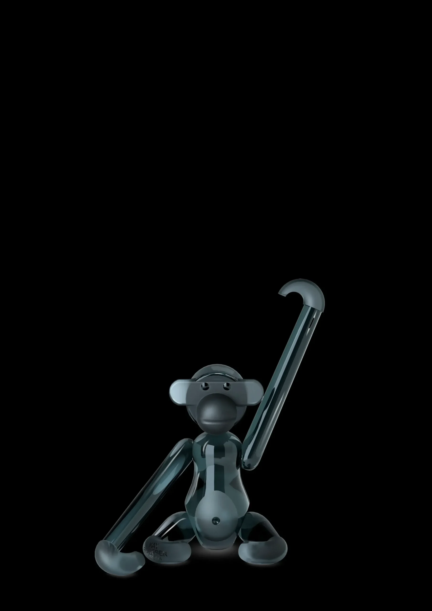 Holmegaard x Kay Bojesen Abe Mini Smoke Glas, 7 cm