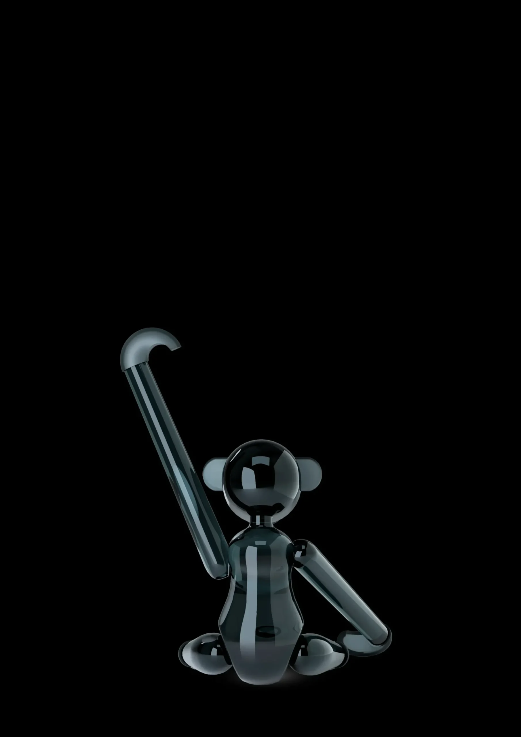 Holmegaard x Kay Bojesen Abe Mini Smoke Glas, 7 cm