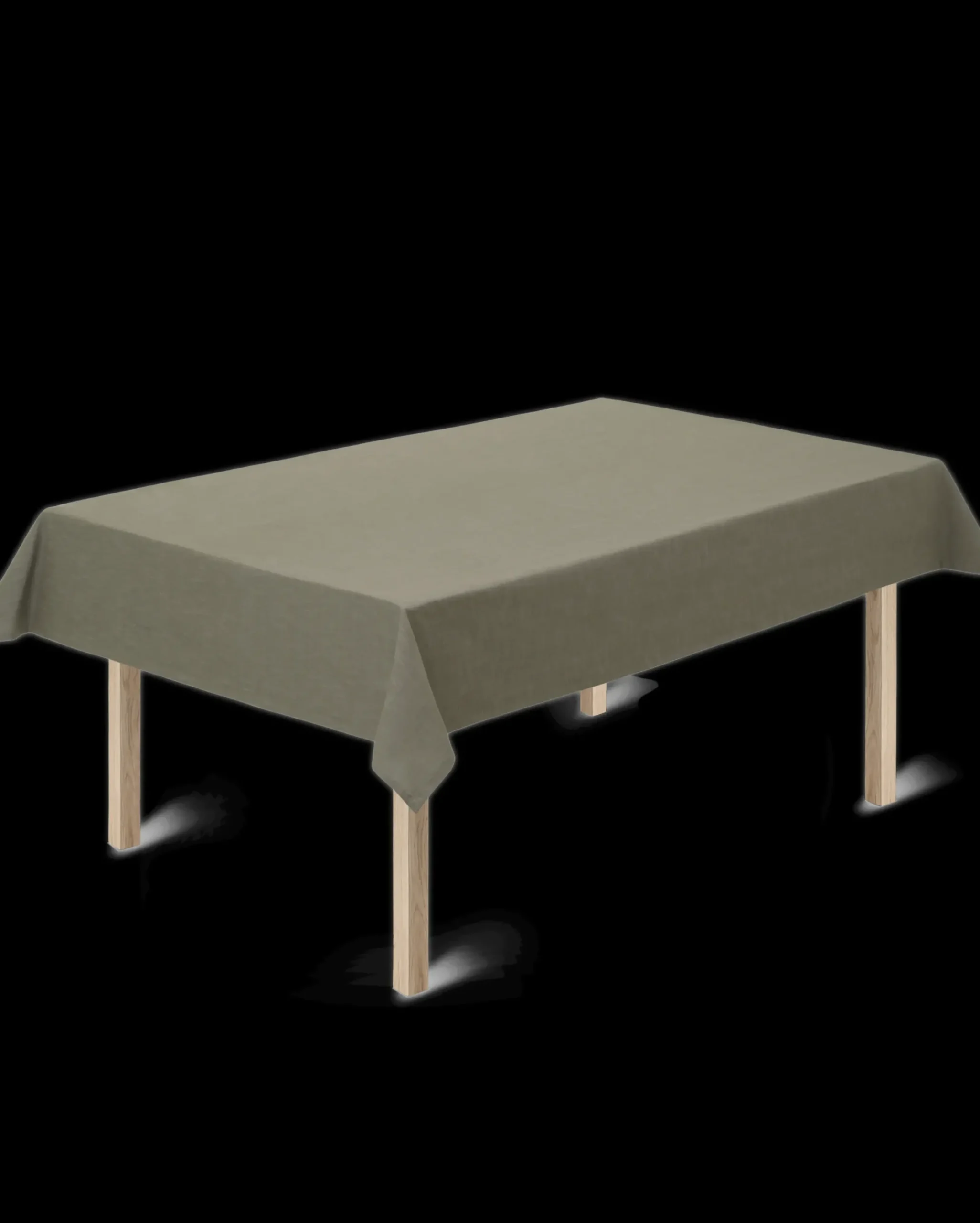 Juna Basic Bomuldsdug olivengrøn 150x220 cm| Køb her