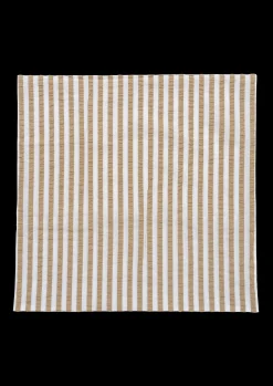 JUNA Bæk&Bølge Lines Pudebetræk 63x60 cm sand/hvid