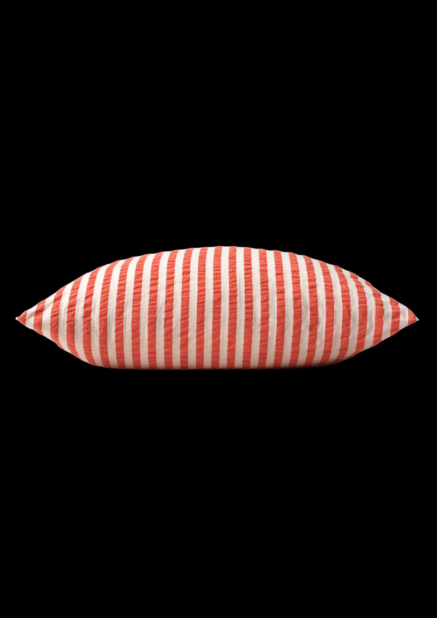 JUNA Bæk&Bølge Lines Pudebetræk 63x60 cm chili/birk DK