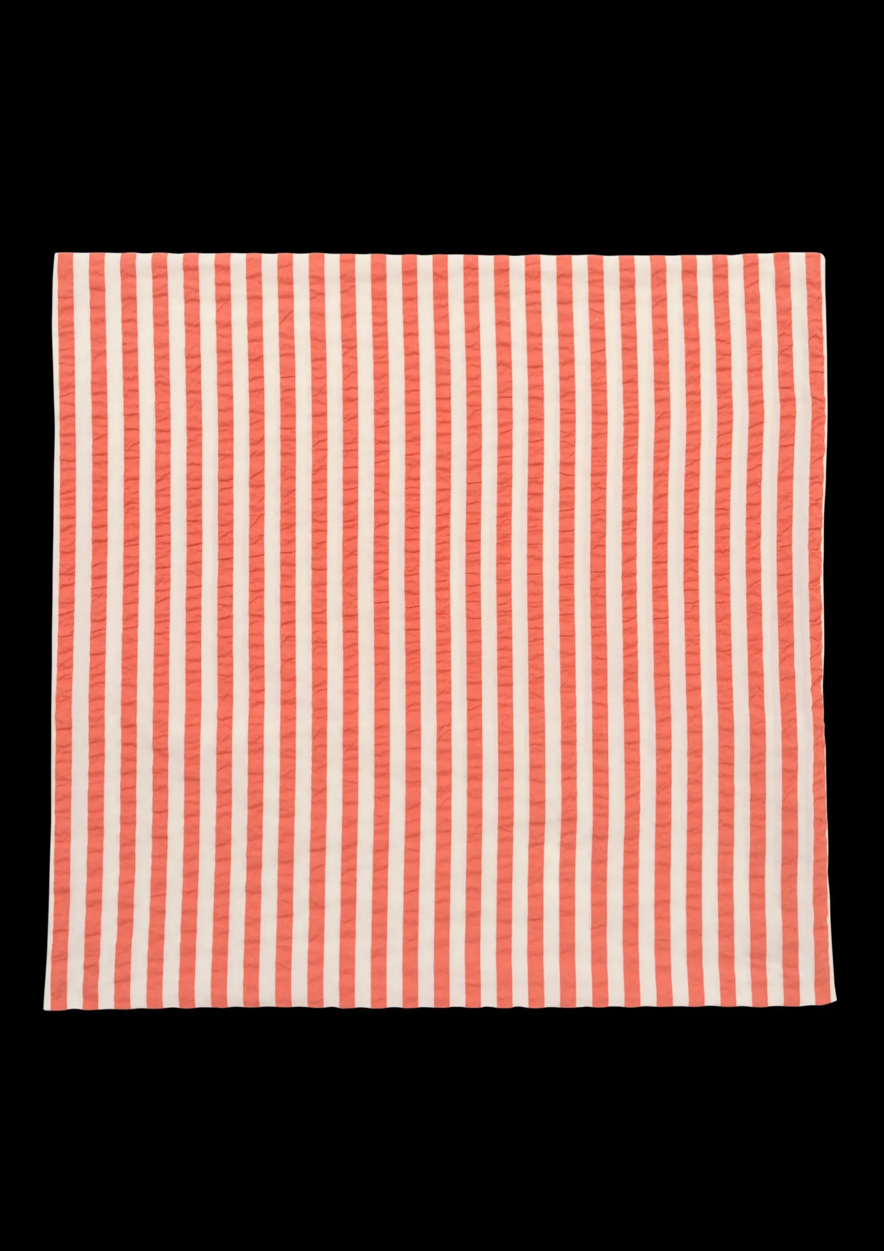 JUNA Bæk&Bølge Lines Pudebetræk 63x60 cm chili/birk DK