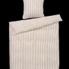 JUNA Bæk&Bølge Lines Sengetøj 150x210cm sand/hvid - Køb her