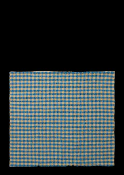 JUNA Bæk&Bølge Pudebetræk 60x50 cm blå/okker SE | Køb her