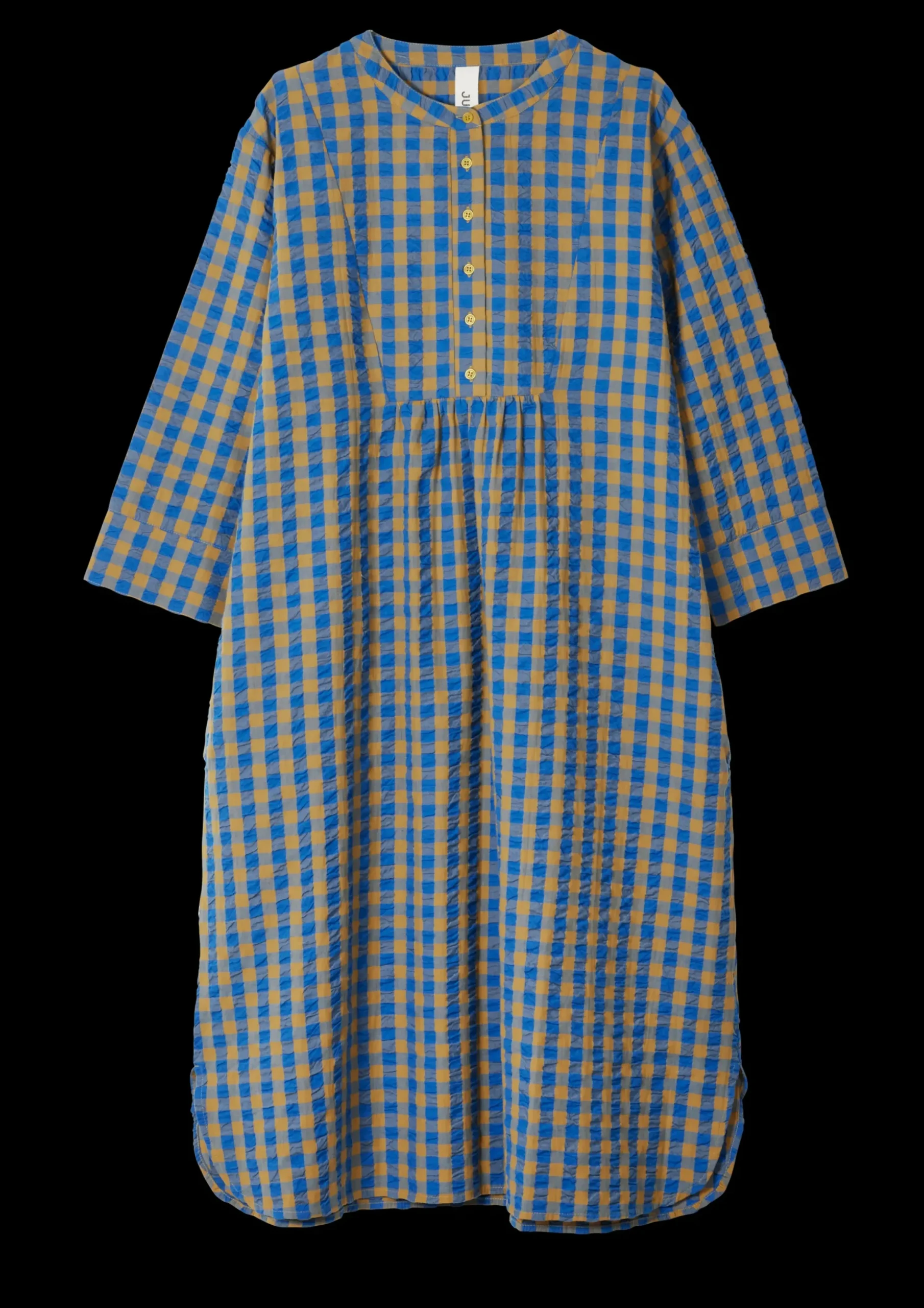 JUNA Bæk&Bølge Sonja dress S/M blå/okker | Køb her