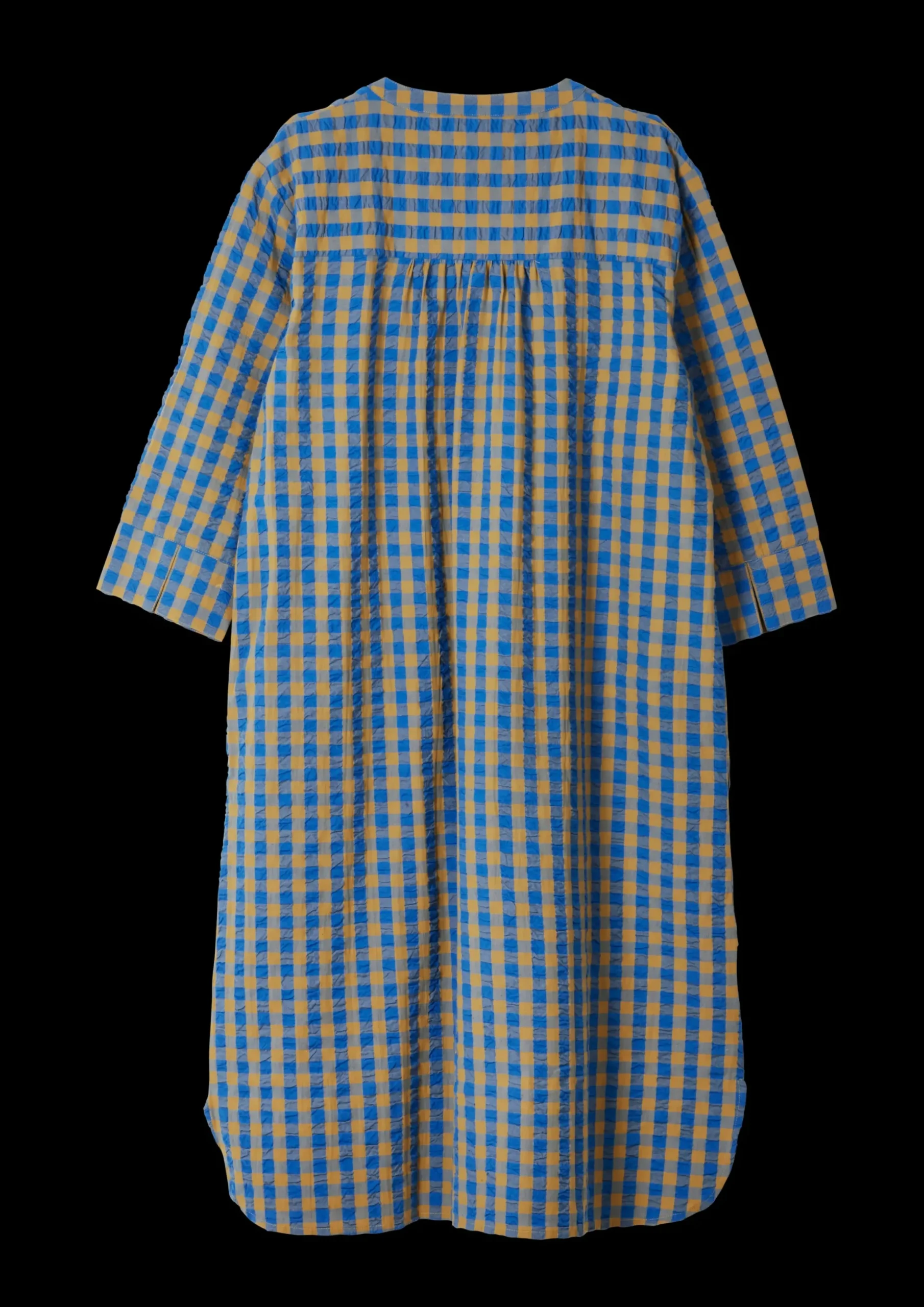 JUNA Bæk&Bølge Sonja dress S/M blå/okker | Køb her