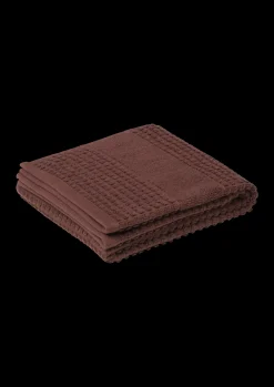 JUNA Check Håndklæde 50x100 cm chokolade | Køb her