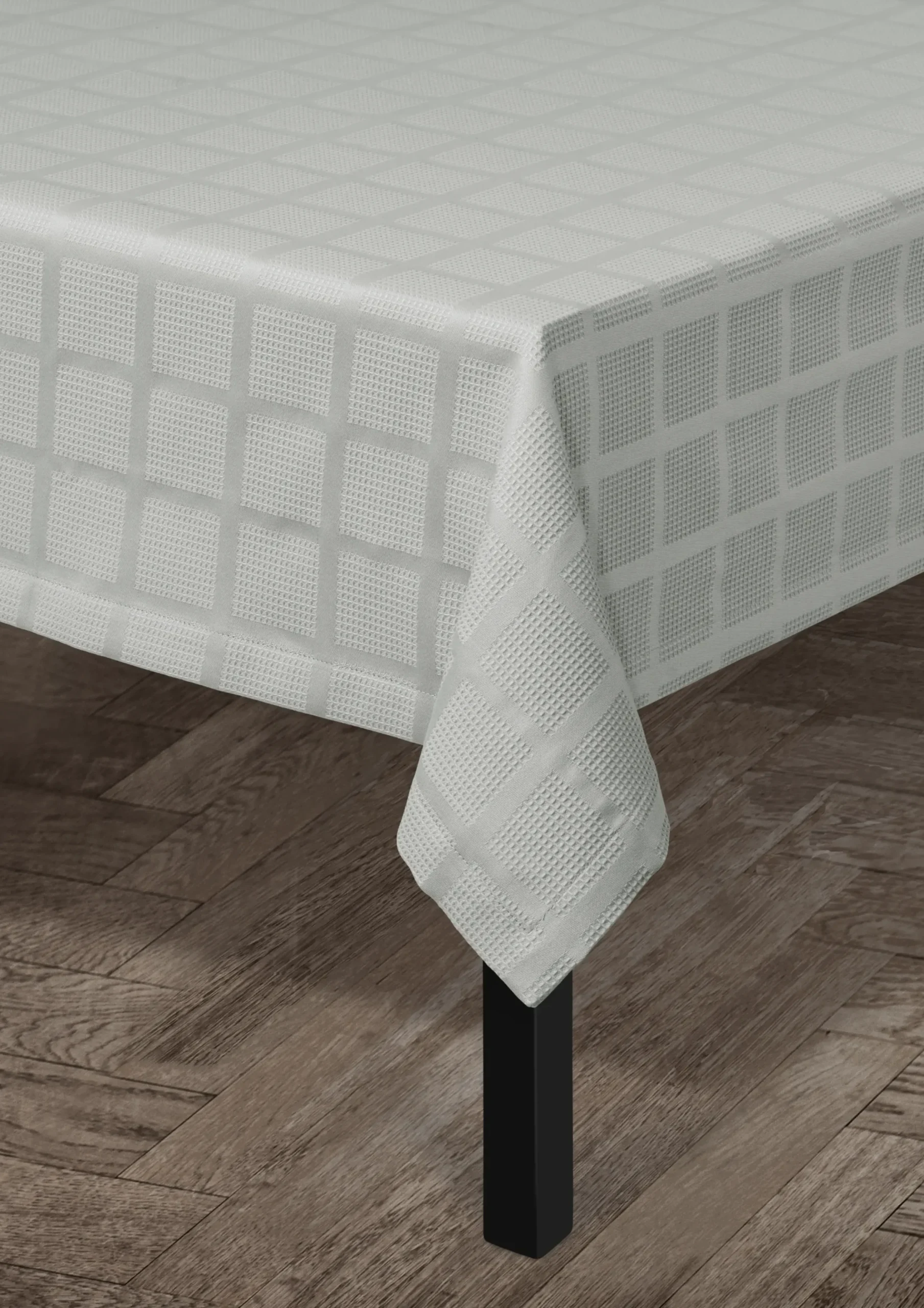 JUNA Damaskdug 150x270 cm i grå fra serien Brick | Køb her