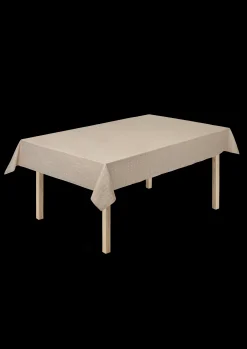 JUNA Damaskdug 150x350 cm i sand fra serien Cross | Køb her