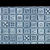 JUNA Dækkeserviet 43x30 cm i blå fra serien Squares