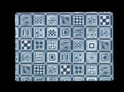 JUNA Dækkeserviet 43x30 cm i blå fra serien Squares
