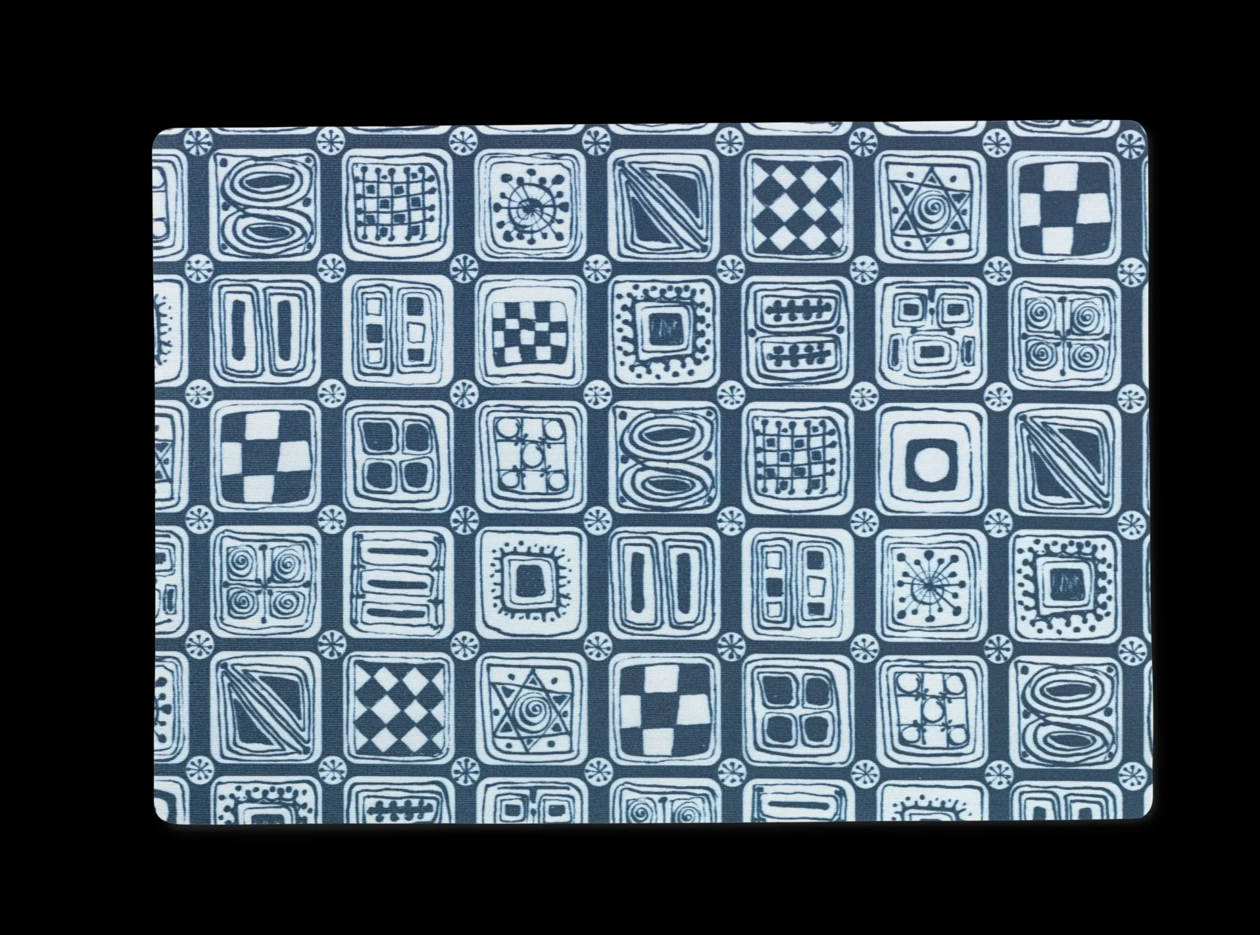 JUNA Dækkeserviet 43x30 cm i blå fra serien Squares