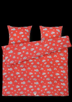 JUNA Grand Pleasantly Sengetøj 220x220 cm chili SE | Køb her