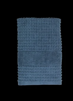 JUNA Håndklæde 50x100 cm i blå fra serien Check | Køb her