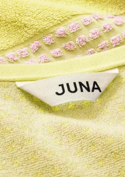 JUNA Håndklæde 50x100 cm i gul fra serien Check | Køb her