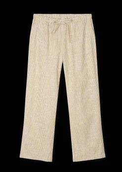 JUNA Monochrome Lines Barbara pants XS okker/hvid | Køb her