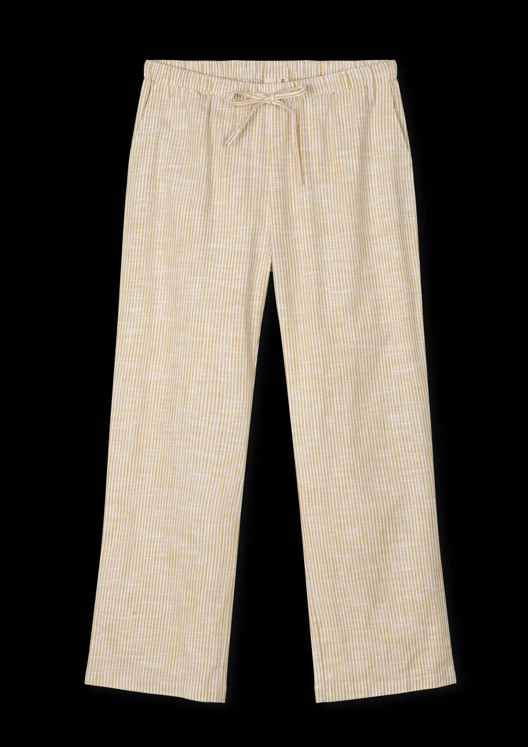 JUNA Monochrome Lines Barbara pants XS okker/hvid | Køb her