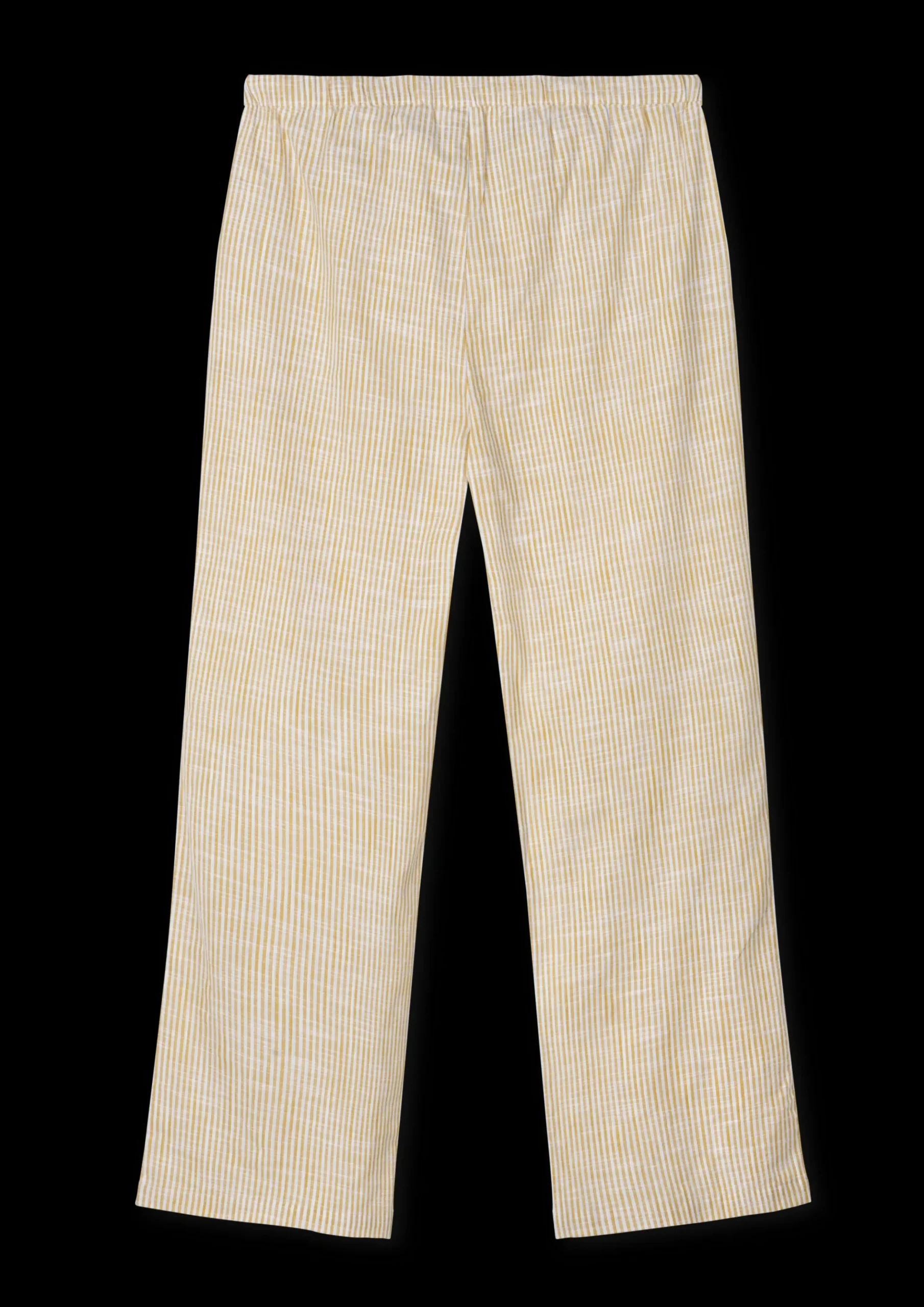 JUNA Monochrome Lines Barbara pants XS okker/hvid | Køb her