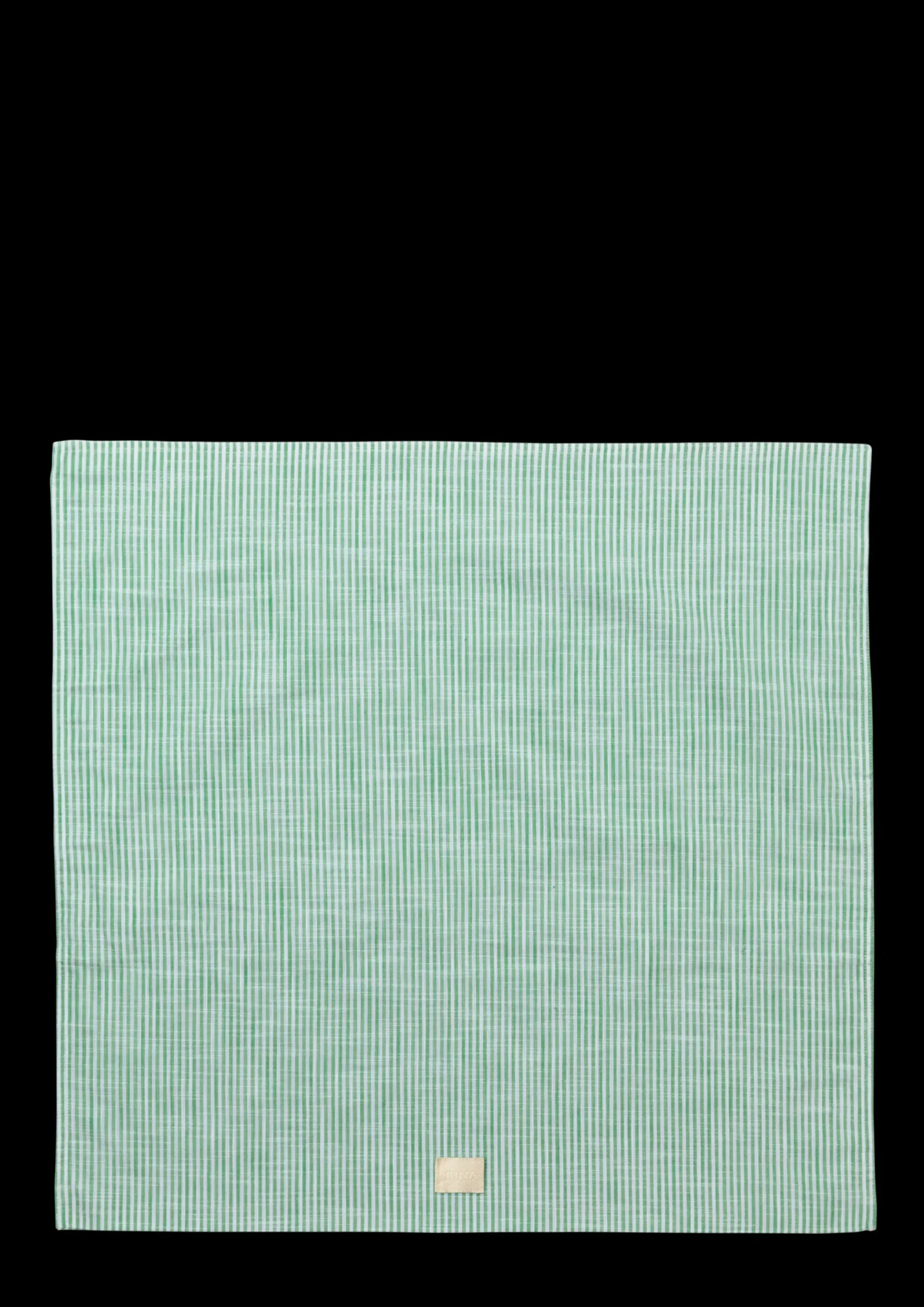 JUNA Monochrome Lines Pudebetræk 63x60cm grøn/hvid | Køb her