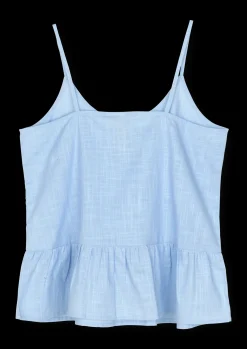 JUNA Monochrome Liv chemise i lys blå str. S/M – Køb her