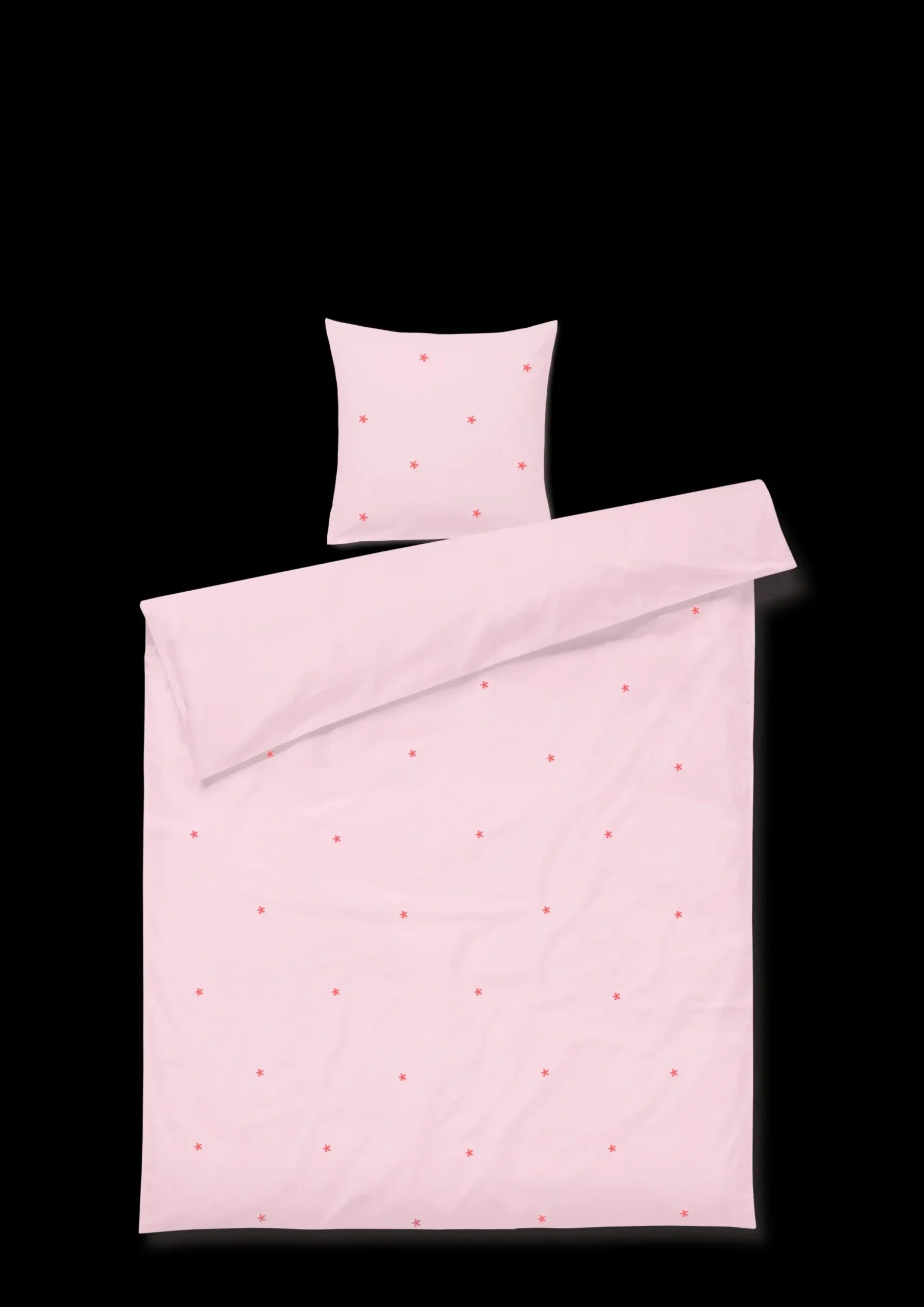 JUNA Sengetøj 150x210 cm i rosa fra serien Daisy | Køb her
