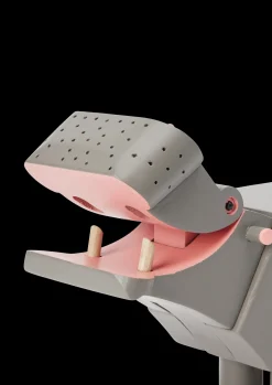 Kay Bojesen Flodhest H9 cm i grå fra serien Other animals