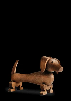 Kay Bojesen Gravhund lille i træ fra serien Other animals