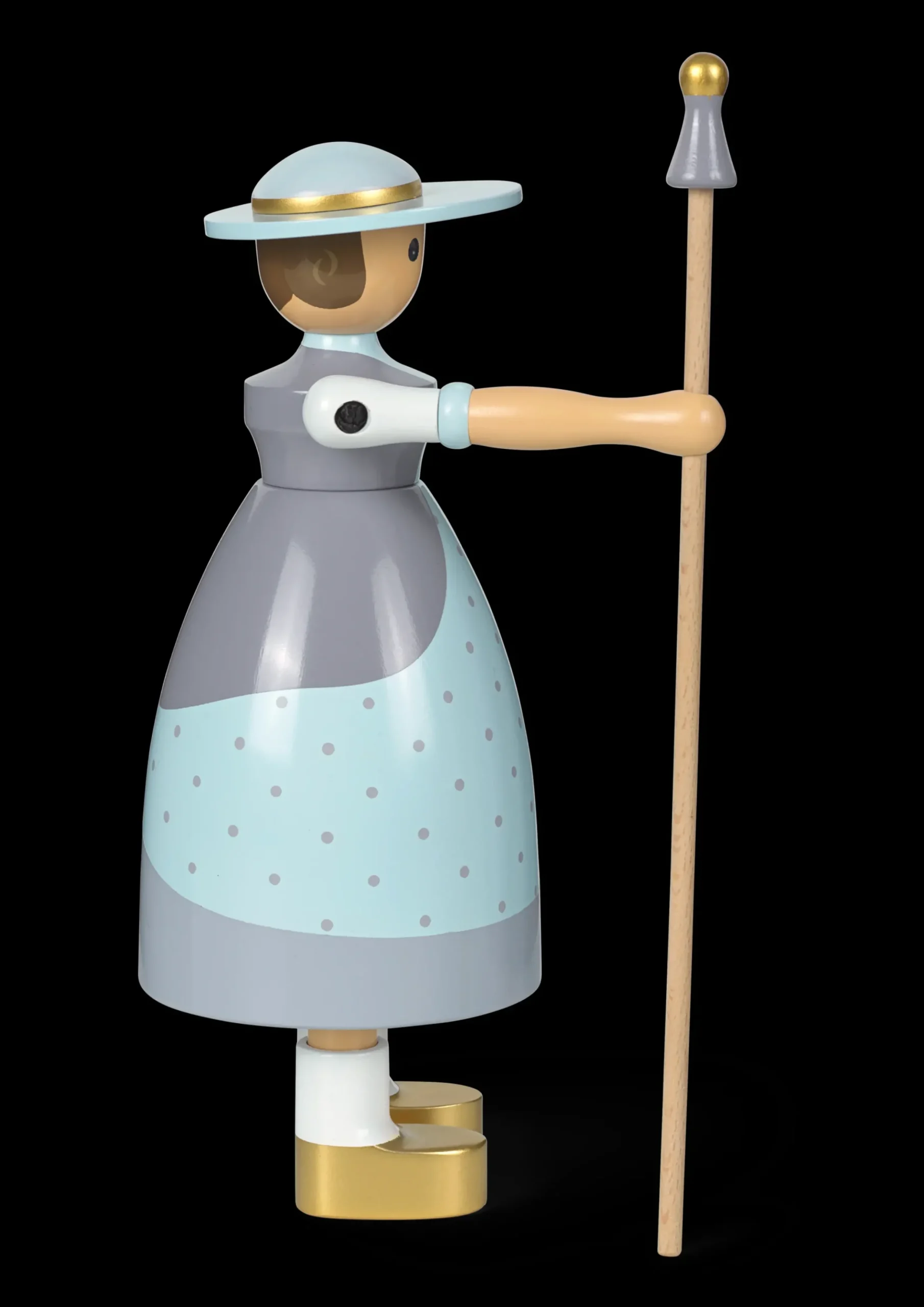 Kay Bojesen Hyrdinde H20 i blå fra serien Figurines