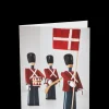 Kay Bojesen Kort A6 Garder, 3 forskellige 1 stk. i rød
