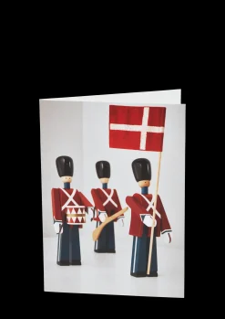 Kay Bojesen Kort A6 Garder, 3 forskellige 1 stk. i rød