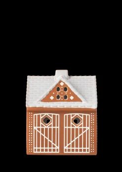 Kähler Gingerbread Lyshus Julestald H11.5 brun | Køb nu